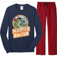 Master Baiter Vintage Bass Fishing Funny Angler Long Sleeve Pajama Set