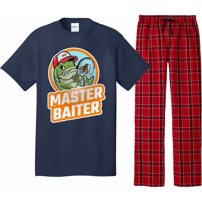 Master Baiter Vintage Bass Fishing Funny Angler Pajama Set