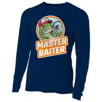 Master Baiter Vintage Bass Fishing Funny Angler Cooling Performance Long Sleeve Crew