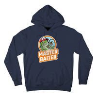 Master Baiter Vintage Bass Fishing Funny Angler Tall Hoodie