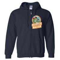 Master Baiter Vintage Bass Fishing Funny Angler Full Zip Hoodie