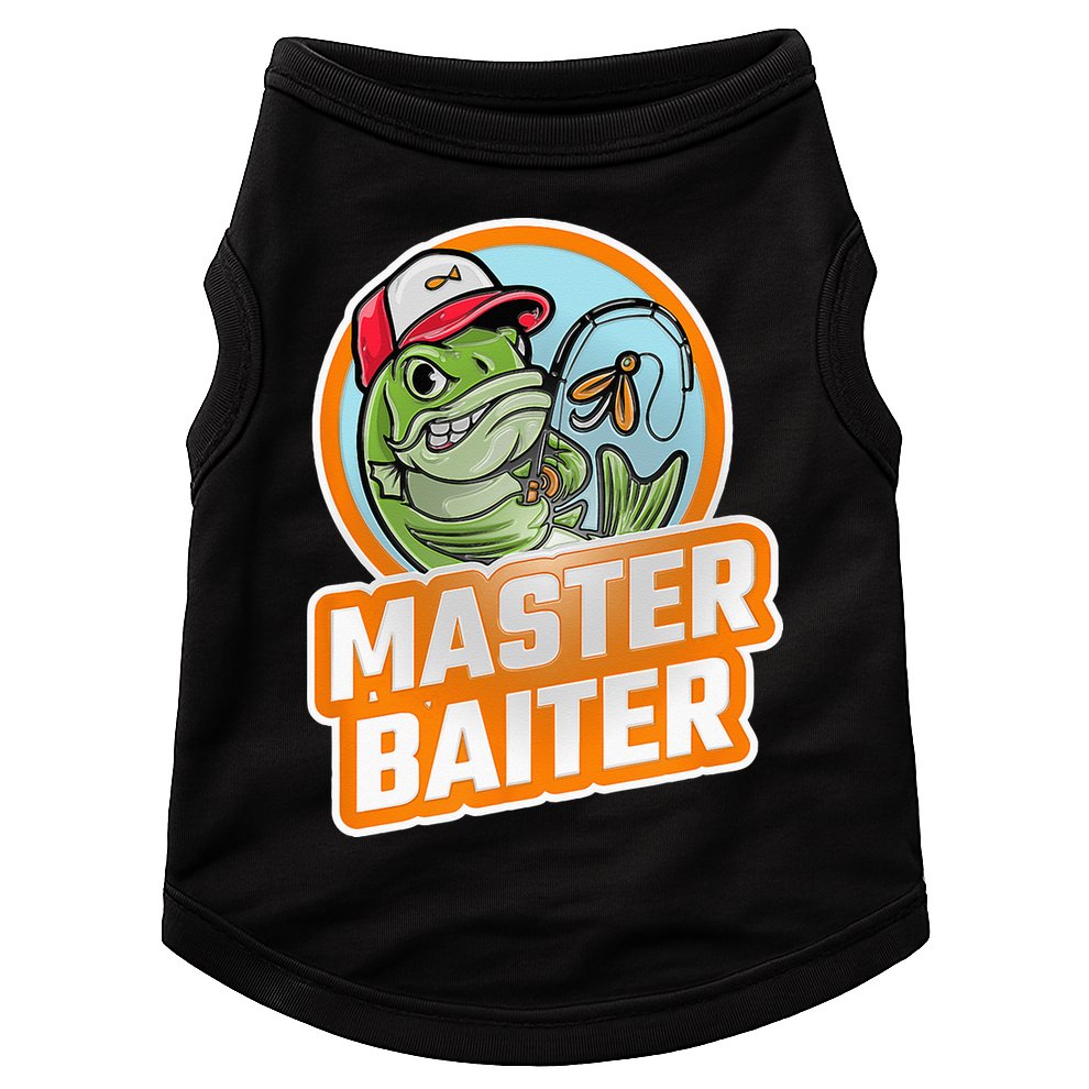 Master Baiter Vintage Bass Fishing Funny Angler Doggie Tank