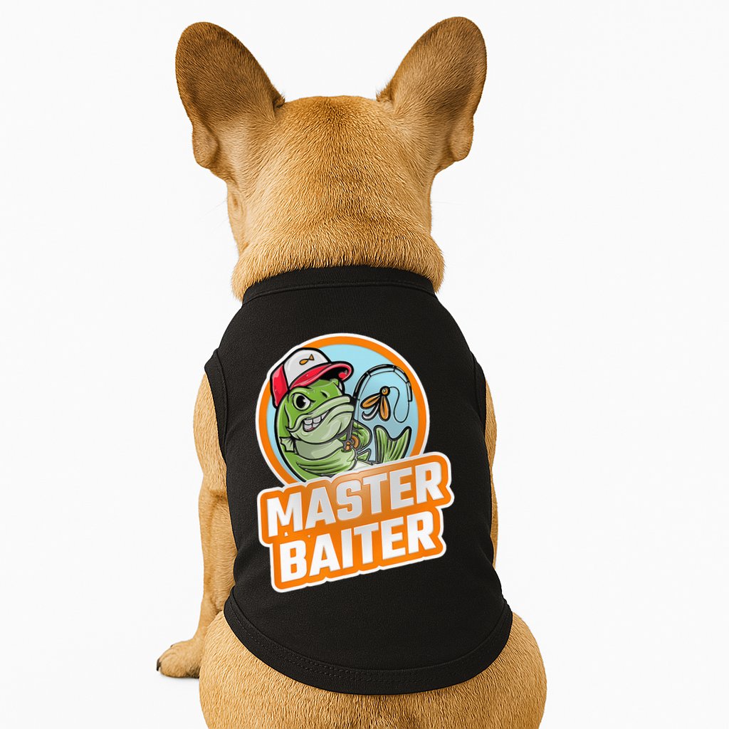 Master Baiter Vintage Bass Fishing Funny Angler Doggie Tank