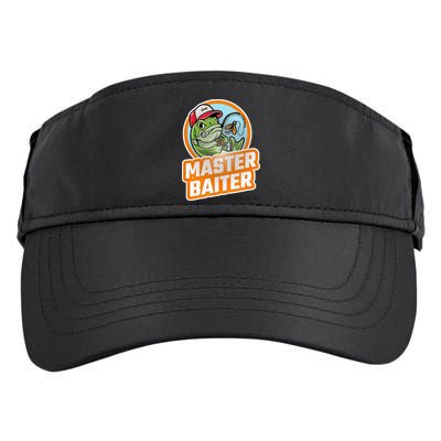 Master Baiter Vintage Bass Fishing Funny Angler Adult Drive Performance Visor