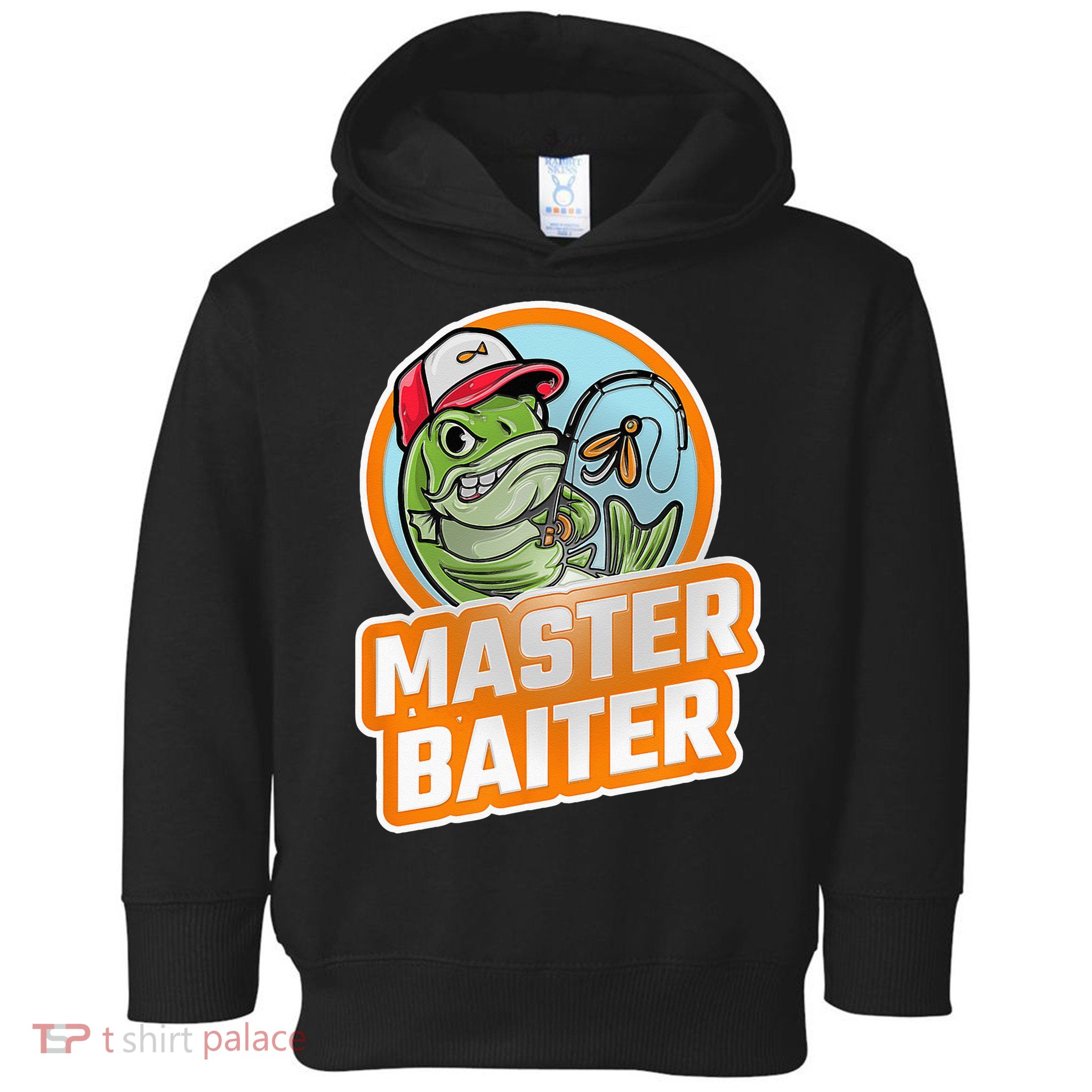 Master Baiter Vintage Bass Fishing Funny Angler Toddler Hoodie