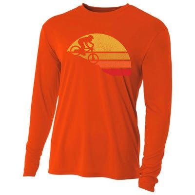 Mountain Bike Vintage Mtb Downhill Biking Cycling Biker Gift Cute Gift Cooling Performance Long Sleeve Crew