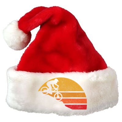 Mountain Bike Vintage Mtb Downhill Biking Cycling Biker Gift Cute Gift Premium Christmas Santa Hat