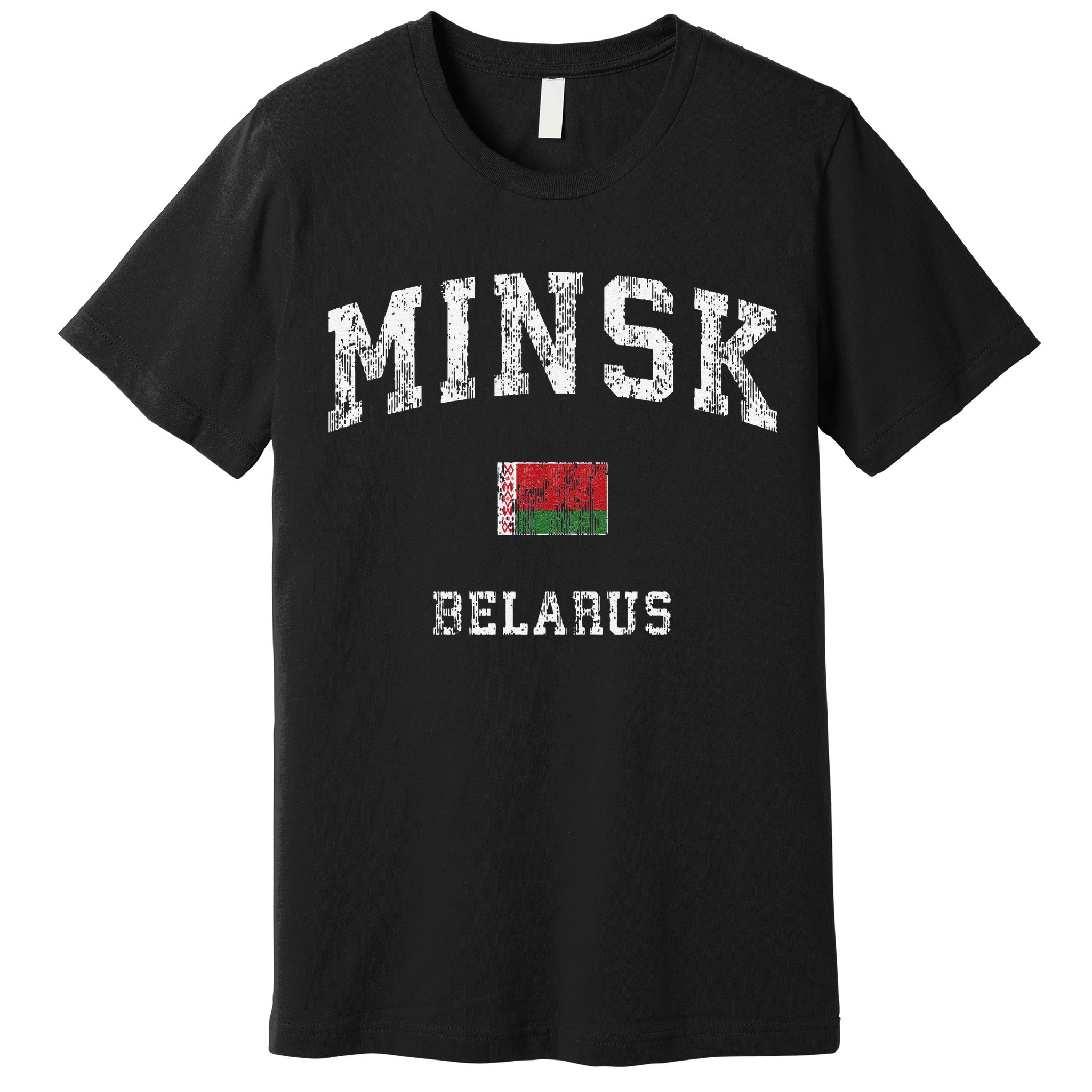 Minsk Belarus Vintage Athletic Sports Premium T-Shirt