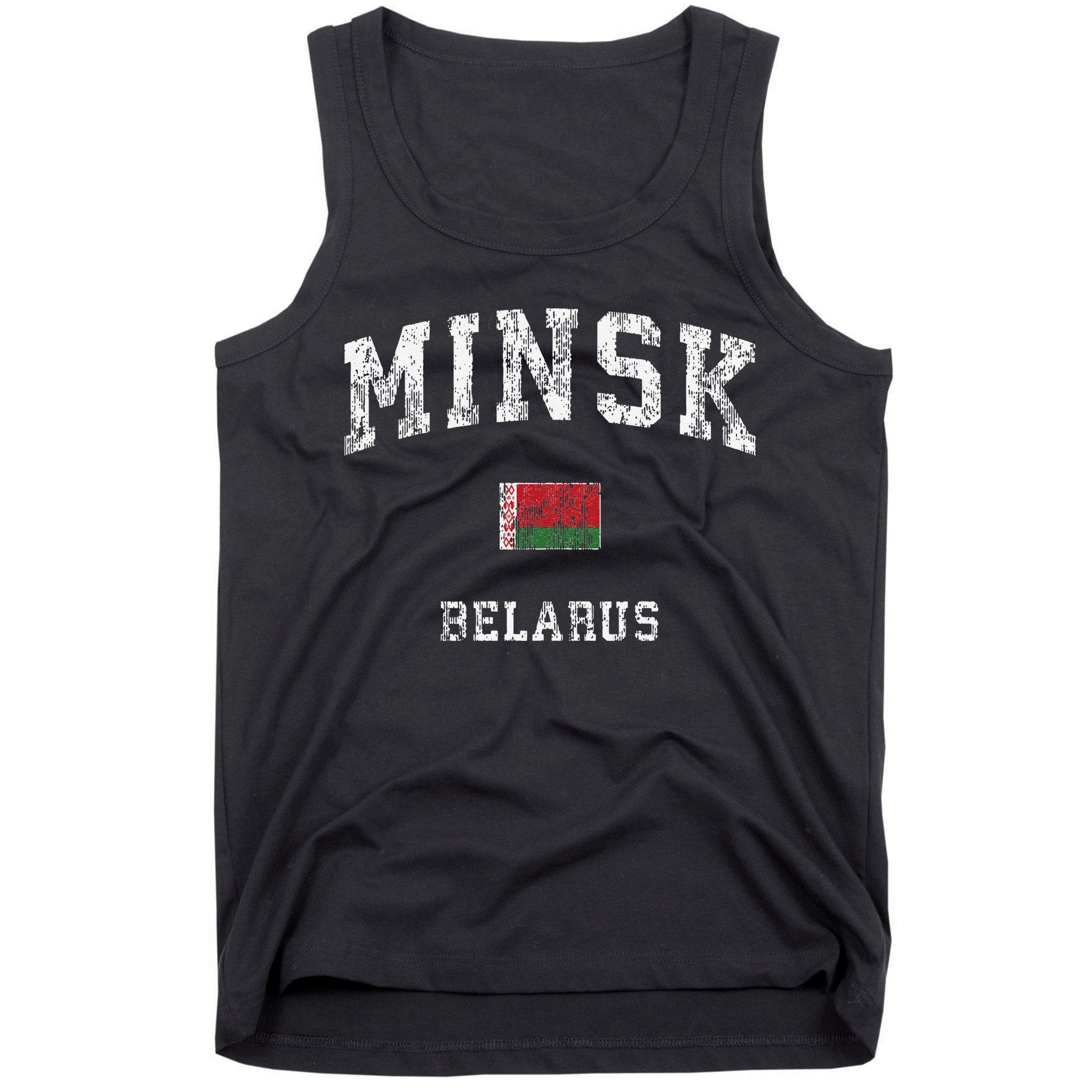 Minsk Belarus Vintage Athletic Sports Tank Top