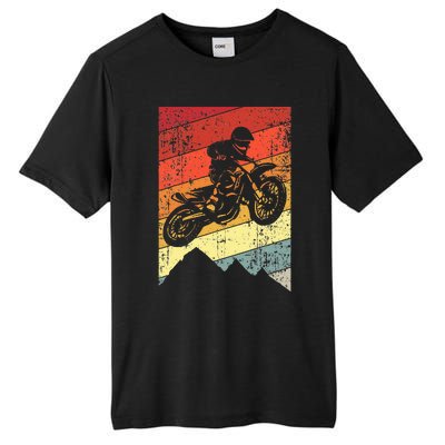 Motocross Bike Vintage Dirtbike Gift Racing Retro Tall Fusion ChromaSoft Performance T-Shirt