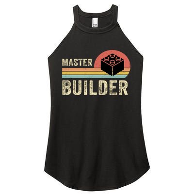 Master Builder Vintage Style Lego Gift Women's Perfect Tri Rocker Tank