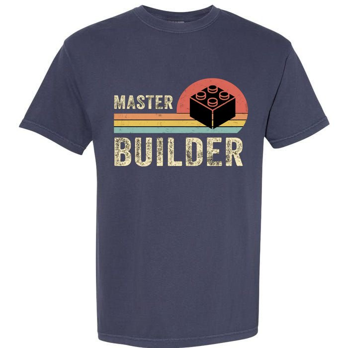Master Builder Vintage Style Lego Gift Garment-Dyed Heavyweight T-Shirt