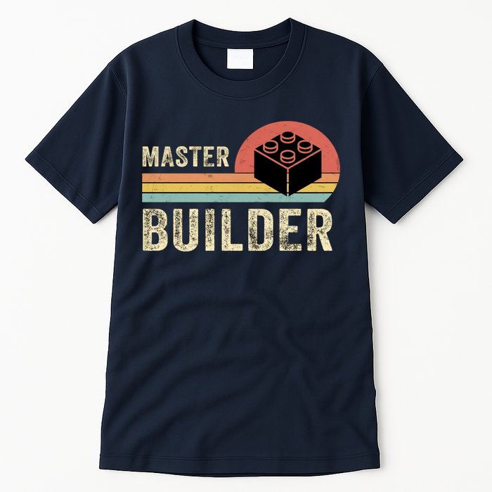 Master Builder Vintage Style Lego Gift Tall T-Shirt