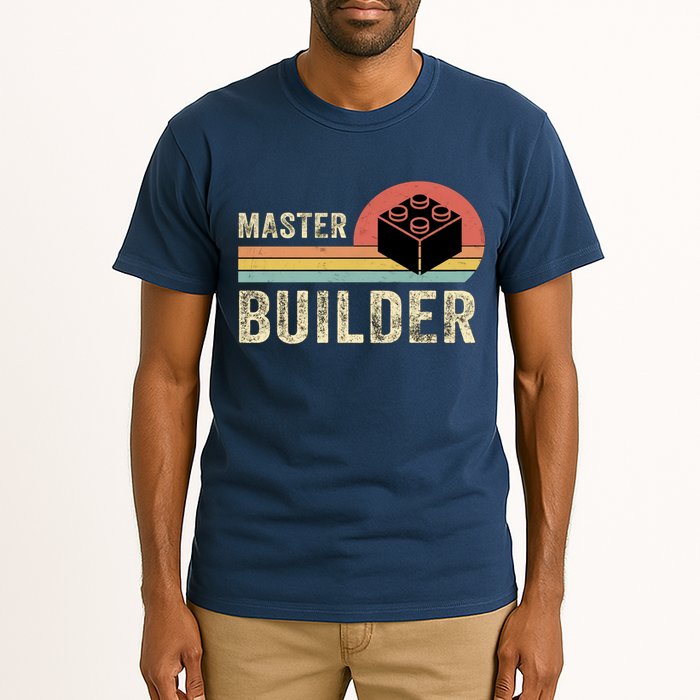 Master Builder Vintage Style Lego Gift Tall T-Shirt