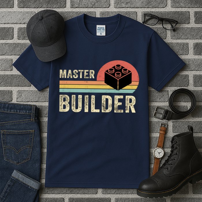 Master Builder Vintage Style Lego Gift Tall T-Shirt