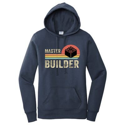 Master Builder Vintage Style Lego Gift Women's Pullover Hoodie