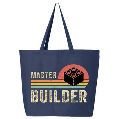 Master Builder Vintage Style Lego Gift 25L Jumbo Tote