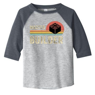Master Builder Vintage Style Lego Gift Toddler Fine Jersey T-Shirt