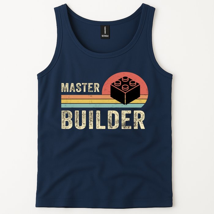 Master Builder Vintage Style Lego Gift Tank Top