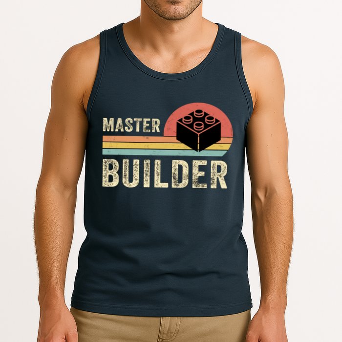 Master Builder Vintage Style Lego Gift Tank Top