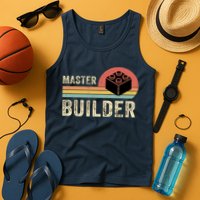 Master Builder Vintage Style Lego Gift Tank Top