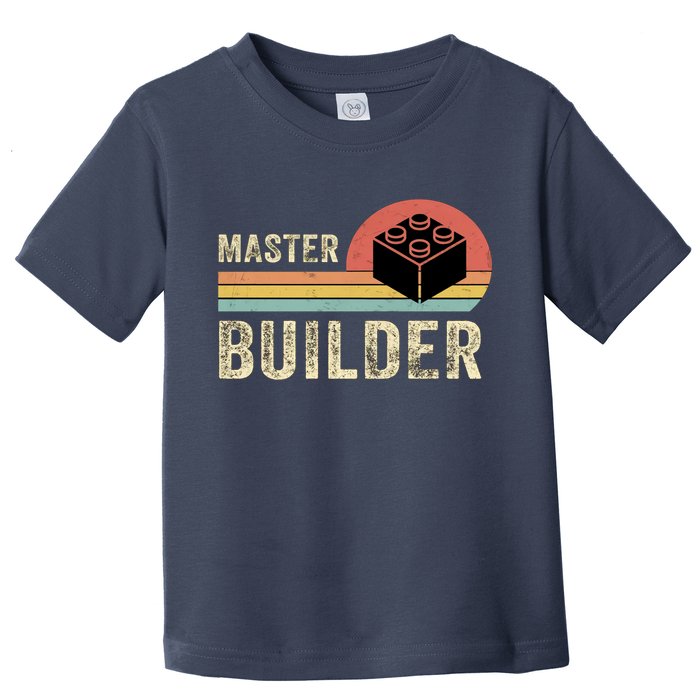 Master Builder Vintage Style Lego Gift Toddler T-Shirt