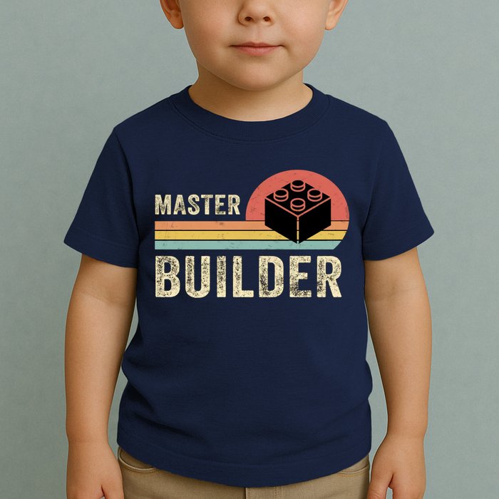 Master Builder Vintage Style Lego Gift Toddler T-Shirt