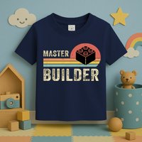 Master Builder Vintage Style Lego Gift Toddler T-Shirt