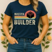Master Builder Vintage Style Lego Gift Womens T-Shirt