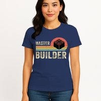 Master Builder Vintage Style Lego Gift Womens T-Shirt
