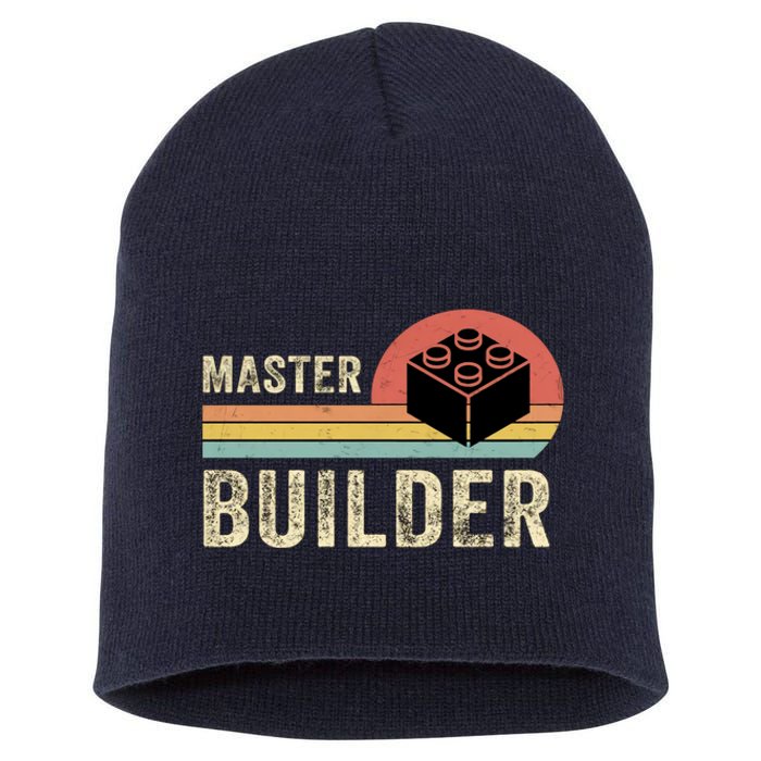 Master Builder Vintage Style Lego Gift Short Acrylic Beanie