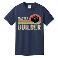 Master Builder Vintage Style Lego Gift Kids T-Shirt