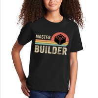 Master Builder Vintage Style Lego Gift Kids T-Shirt