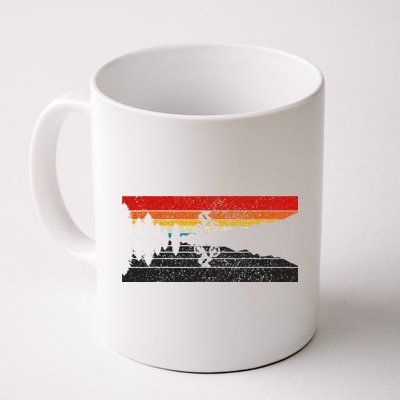 Mountain Bike Vintage MTB Downhill Biking Cycling Biker Mug