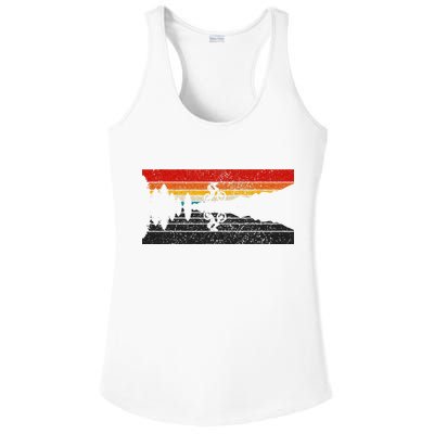 Mountain Bike Vintage MTB Downhill Biking Cycling Biker Ladies PosiCharge Competitor Racerback Tank
