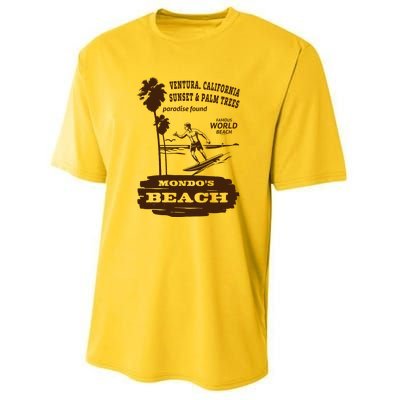 Mondos Beach Ventura Surf Lover Youth Performance Sprint T-Shirt