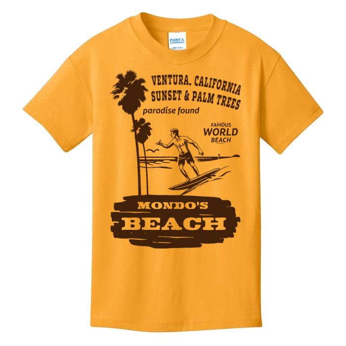 Mondos Beach Ventura Surf Lover Kids T-Shirt