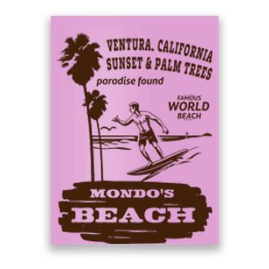 Mondos Beach Ventura Surf Lover Poster