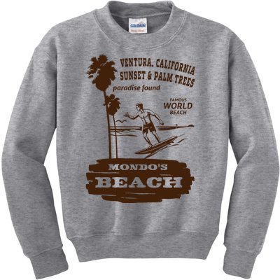 Mondos Beach Ventura Surf Lover Kids Sweatshirt