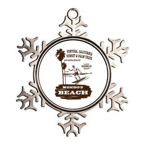 Mondos Beach Ventura Surf Lover Metallic Star Ornament