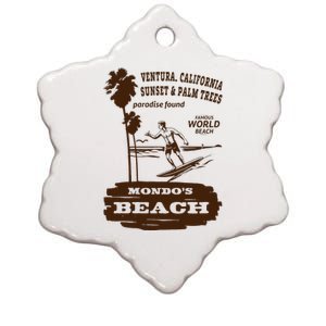 Mondos Beach Ventura Surf Lover Ceramic Star Ornament