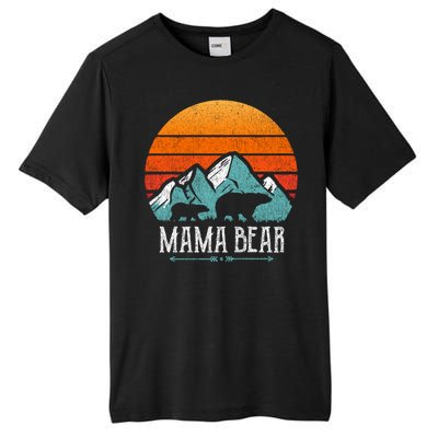 Mama Bear Vintage Mothers Day Retro Mom Tall Fusion ChromaSoft Performance T-Shirt