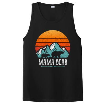 Mama Bear Vintage Mothers Day Retro Mom PosiCharge Competitor Tank