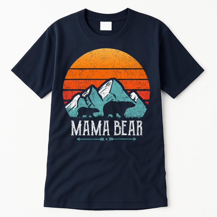 Mama Bear Vintage Mothers Day Retro Mom Tall T-Shirt