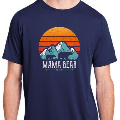 Mama Bear Vintage Mothers Day Retro Mom Adult ChromaSoft Performance T-Shirt