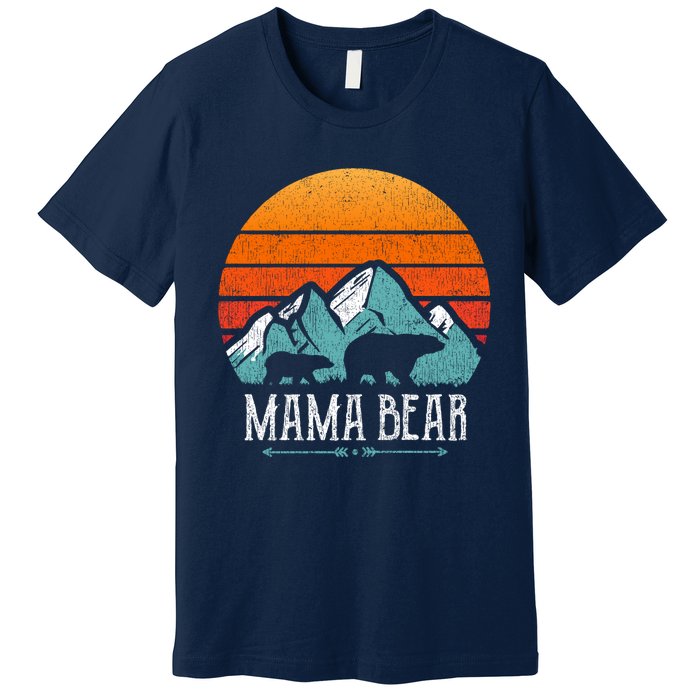 Mama Bear Vintage Mothers Day Retro Mom Premium T-Shirt