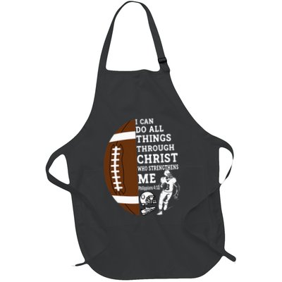 Motivational Bible Verse Christian Gifts Football Apron