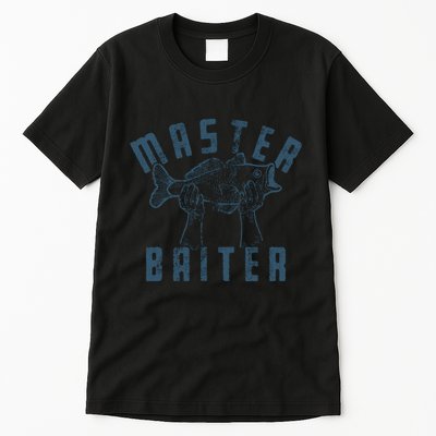 Master Baiter Vintage Bass Fishing Funny Camping Tall T-Shirt