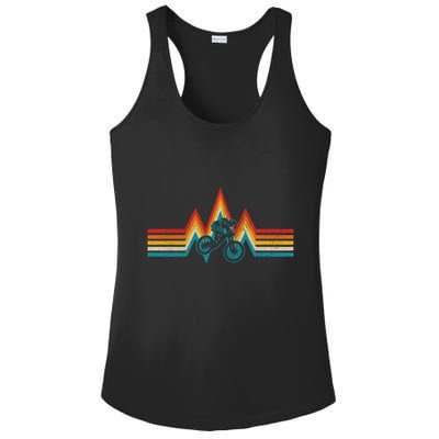 Mountain Bike Vintage Retro Downhill Biking Mtb Biker Gift Ladies PosiCharge Competitor Racerback Tank