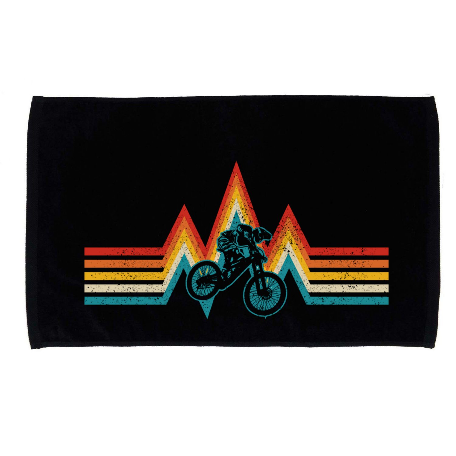 Mountain Bike Vintage Retro Downhill Biking Mtb Biker Gift Microfiber Hand Towel